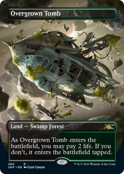 Overgrown Tomb (Borderless Galaxy foil) | Unfinity