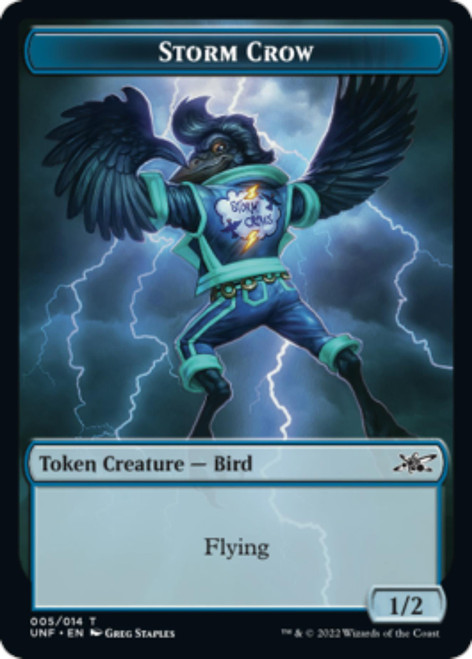 Unfinity Clown Robot #3 / Storm Crow Token (foil)
