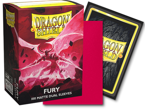 Dragon Shield Dual Matte Sleeves - Fury 'Alaric, Crimson King' (100)