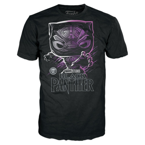 Boxed Tee - Black Panther POP! T-Shirt