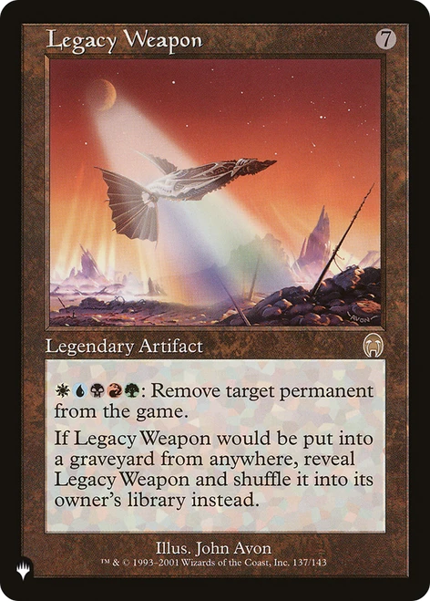 Legacy Weapon (The List Reprint)