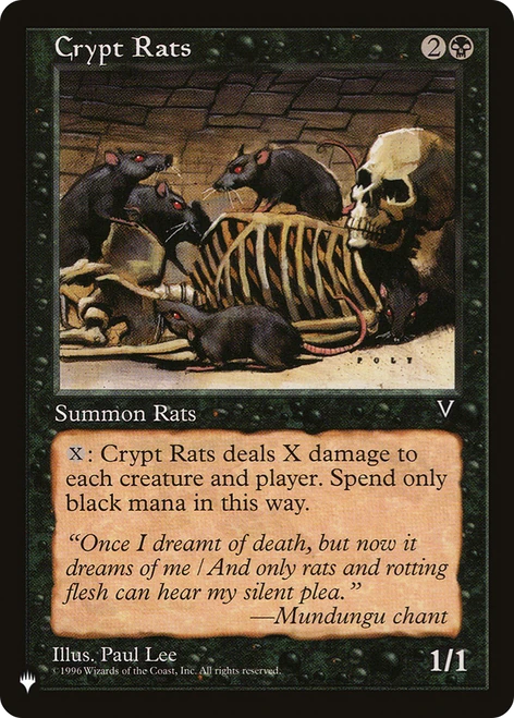 Crypt Rats (The List Reprint)