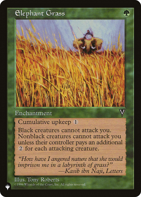 Elephant Grass (The List Reprint) | Visions