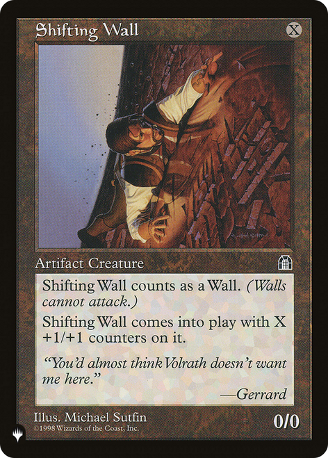 Shifting Wall (The List Reprint) | Stronghold