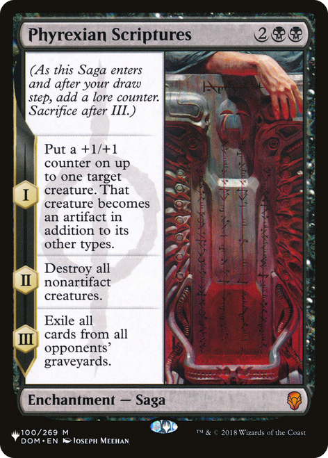 Phyrexian Scriptures (The List Reprint)