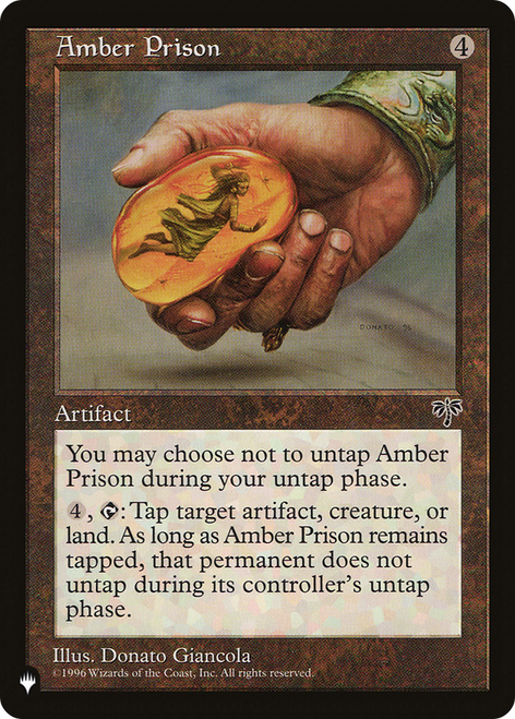 Amber Prison (The List Reprint)