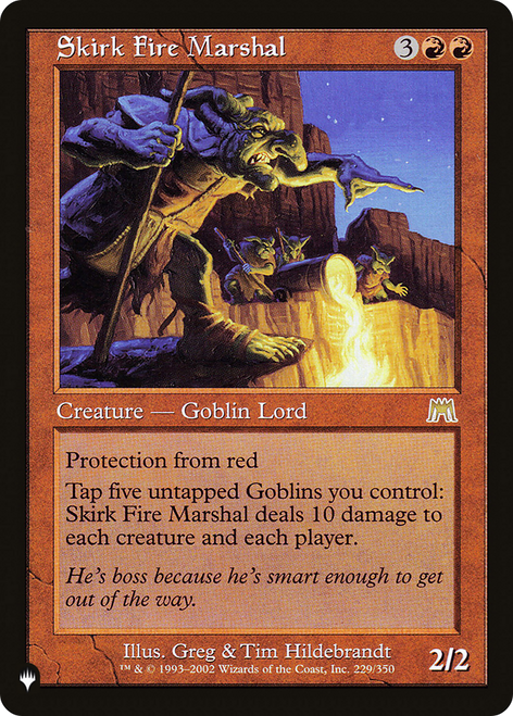 Skirk Fire Marshal (The List Reprint)