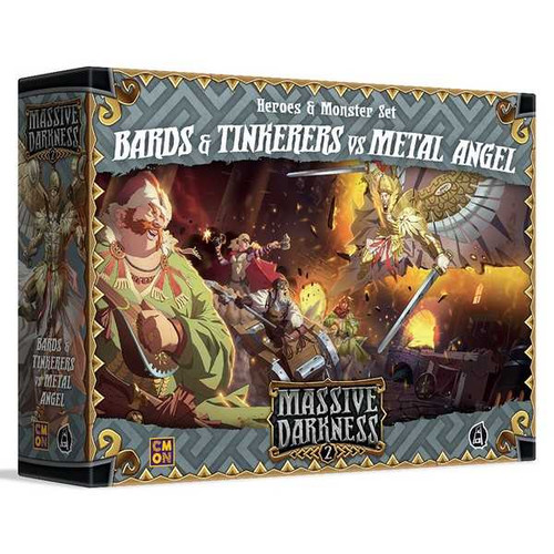 Massive Darkness 2: Heroes & Monsters Set - Bards and Tinkers vs Mental Angel