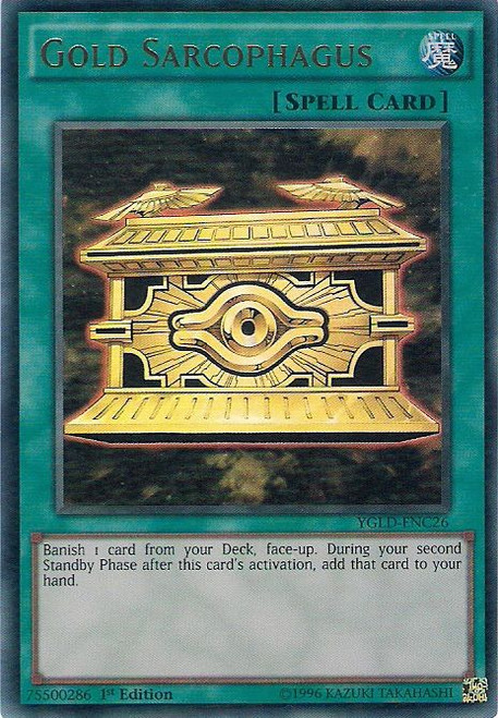 YGLD-ENC26 Gold Sarcophagus