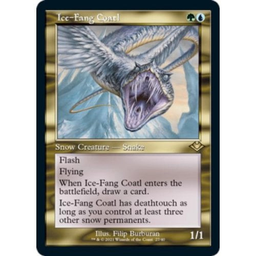 Ice-Fang Coatl (Retro Frame) (foil) | Modern Horizons