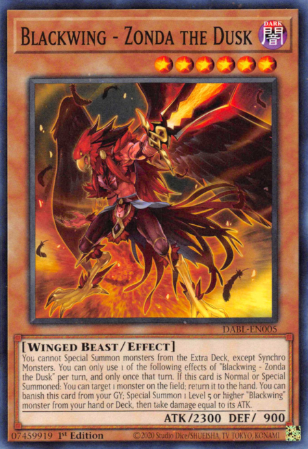 DABL-EN005 Blackwing - Zonda the Dusk