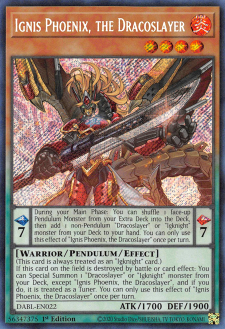 DABL-EN022 Ignis Phoenix, the Dracoslayer