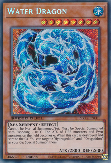 SGX2-ENC01 Water Dragon (Secret Rare)