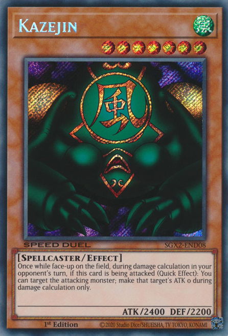 SGX2-END08 Kazejin (Secret Rare)