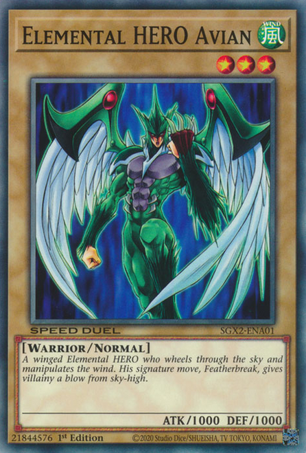 SGX2-ENA01 Elemental HERO Avian