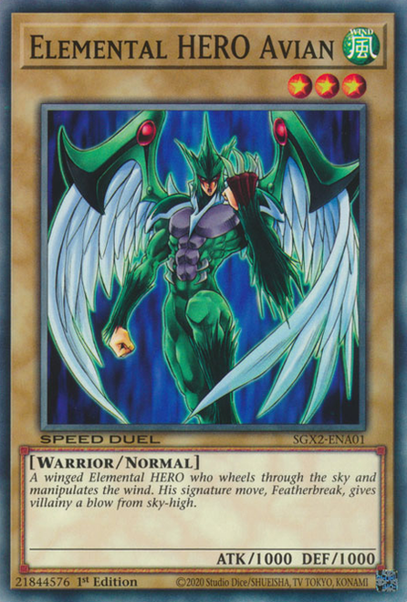 SGX2-ENA01 Elemental HERO Avian