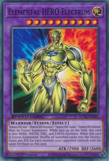 SGX2-ENA22 Elemental HERO Electrum
