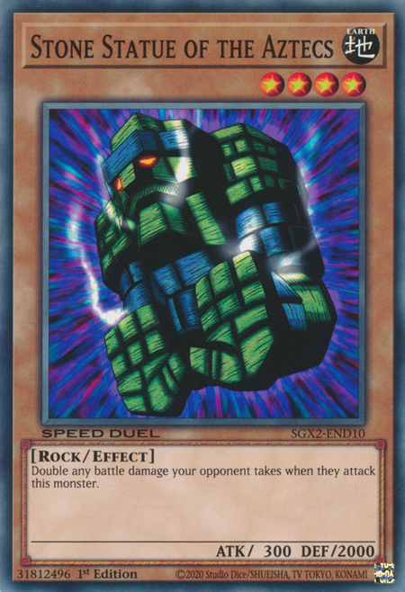 SGX2-END10 Stone Statue of the Aztecs