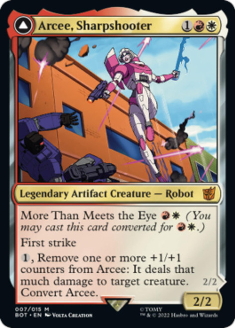 Arcee, Sharpshooter // Arcee, Acrobatic Coupe