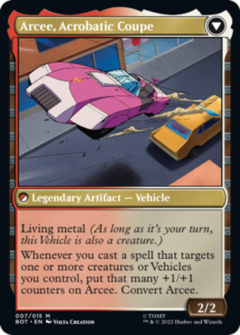 Arcee, Sharpshooter // Arcee, Acrobatic Coupe