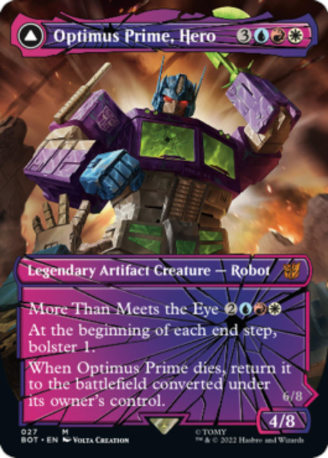 Optimus Prime, Hero // Optimus Prime, Autobot Leader (Shattered Glass Frame)