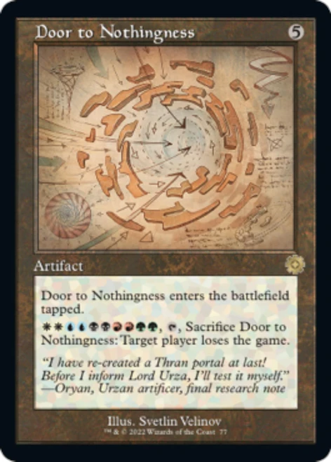 Door to Nothingness (Schematic Art)