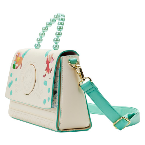 Disney: Cinderella Gus and Jaq Bead Handle Crossbody Bag