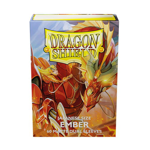 Dragon Shield Japanese size Dual Matte Sleeves - Ember 'Alaria, Warrior Princess' (60)