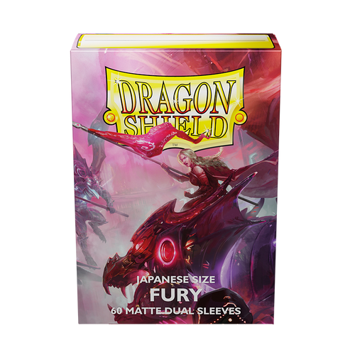 Dragon Shield Japanese size Dual Matte Sleeves - Fury 'Alaria, Commonwealth Champion' (60)
