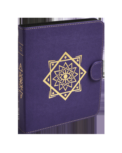 Dragon Shield Spell Codex Portfolio - Arcane Purple