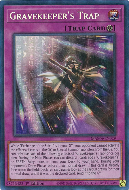 MAMA-EN029 Gravekeeper's Trap (Pharaoh's Rare)