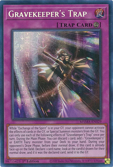 MAMA-EN029 Gravekeeper's Trap (Pharaoh's Rare)