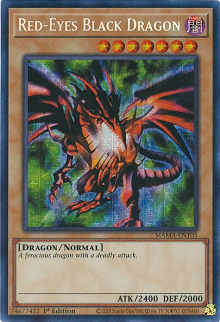 MAMA-EN105 Red-Eyes Black Dragon (Pharaoh's Rare)