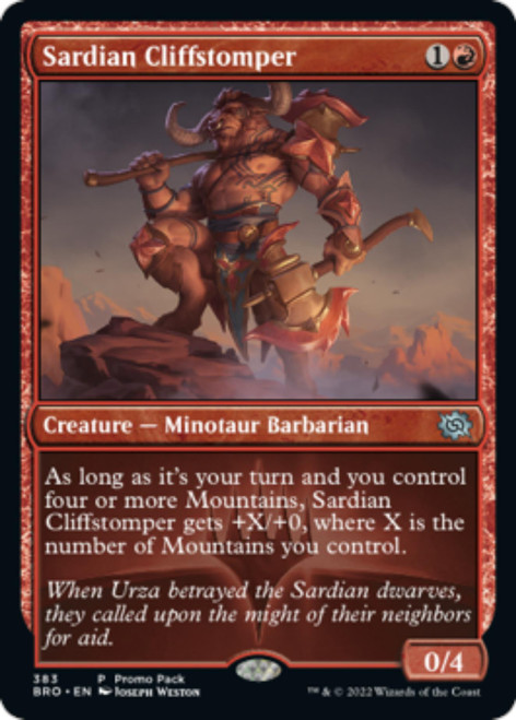 Sardian Cliffstomper (Promo Pack Non-foil) | The Brothers' War
