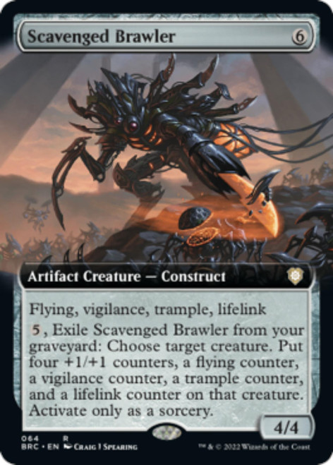 Scavenged Brawler (Extended Art) | The Brothers' War Commander