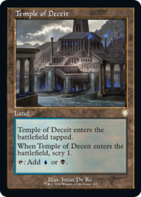 Temple of Deceit (Retro Frame) | The Brothers' War Commander