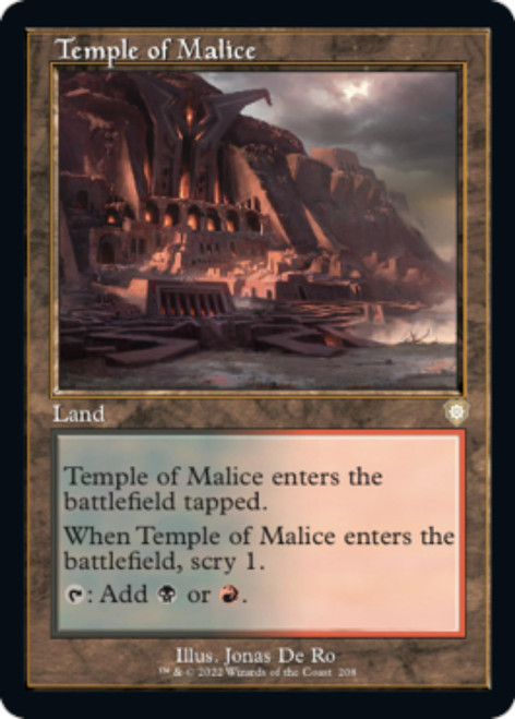 Temple of Malice (Retro Frame) | The Brothers' War Commander