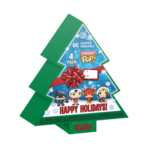 DC Super Heroes Holiday Pocket POP! 4-Pack