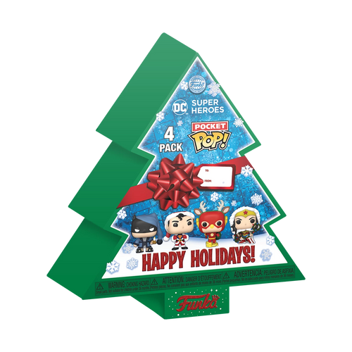 DC Super Heroes Holiday Pocket POP! 4-Pack