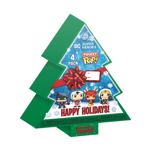 DC Super Heroes Holiday Pocket POP! 4-Pack