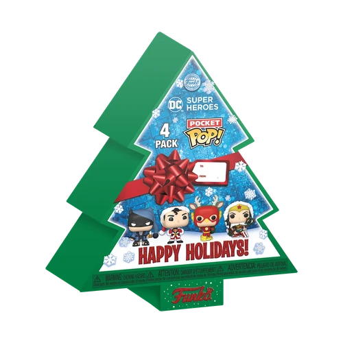 DC Super Heroes Holiday Pocket POP! 4-Pack