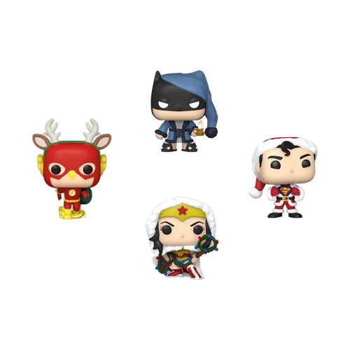 DC Super Heroes Holiday Pocket POP! 4-Pack