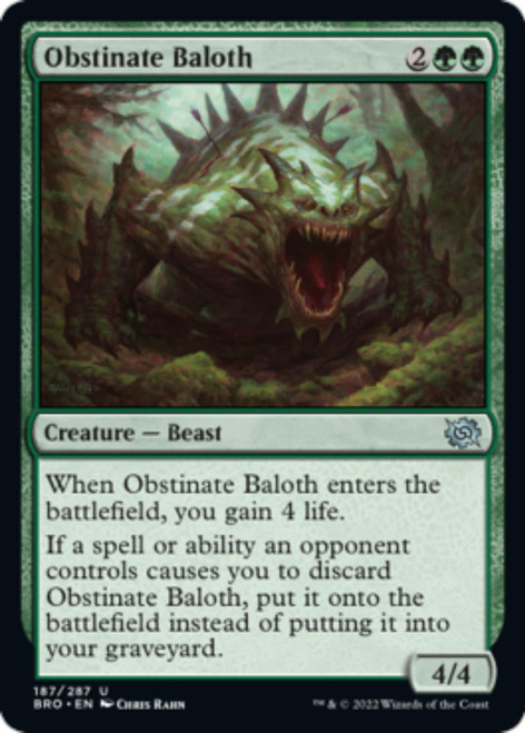 Obstinate Baloth (foil) | The Brothers' War