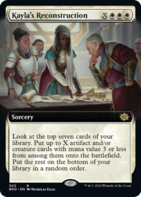 Kayla's Reconstruction (Extended Art foil) | The Brothers' War