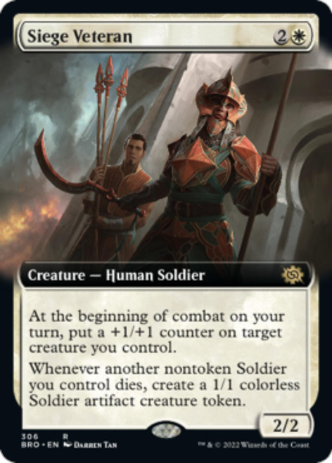 Siege Veteran (Extended Art foil) | The Brothers' War