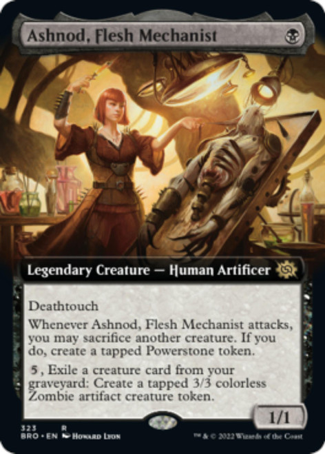 Ashnod, Flesh Mechanist (Extended Art foil)