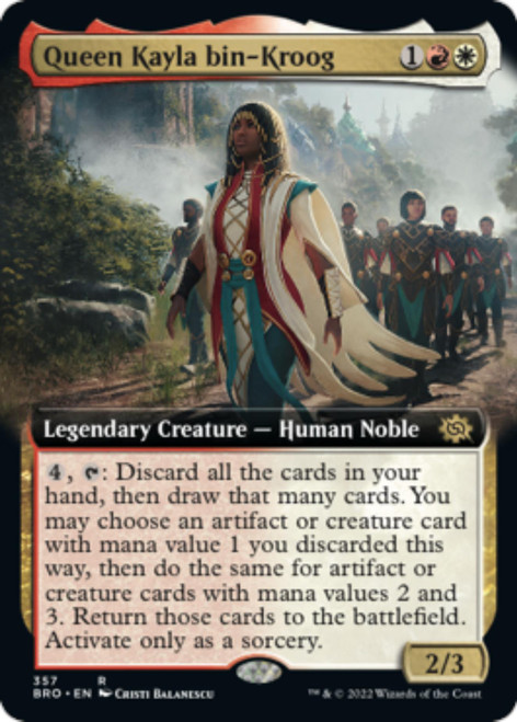 Queen Kayla bin-Kroog (Extended Art foil)