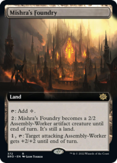 Mishra's Foundry (Extended Art foil) | The Brothers' War