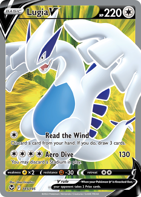 SWSH Silver Tempest 185/195 Lugia V (Full Art)