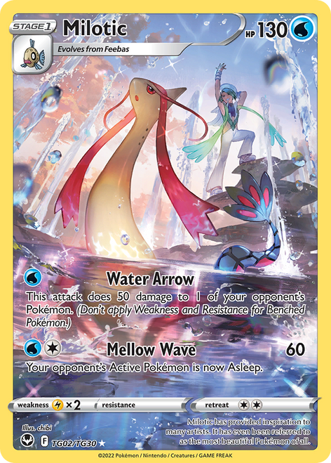 SWSH Silver Tempest TG02/TG30 Milotic (Full Art)